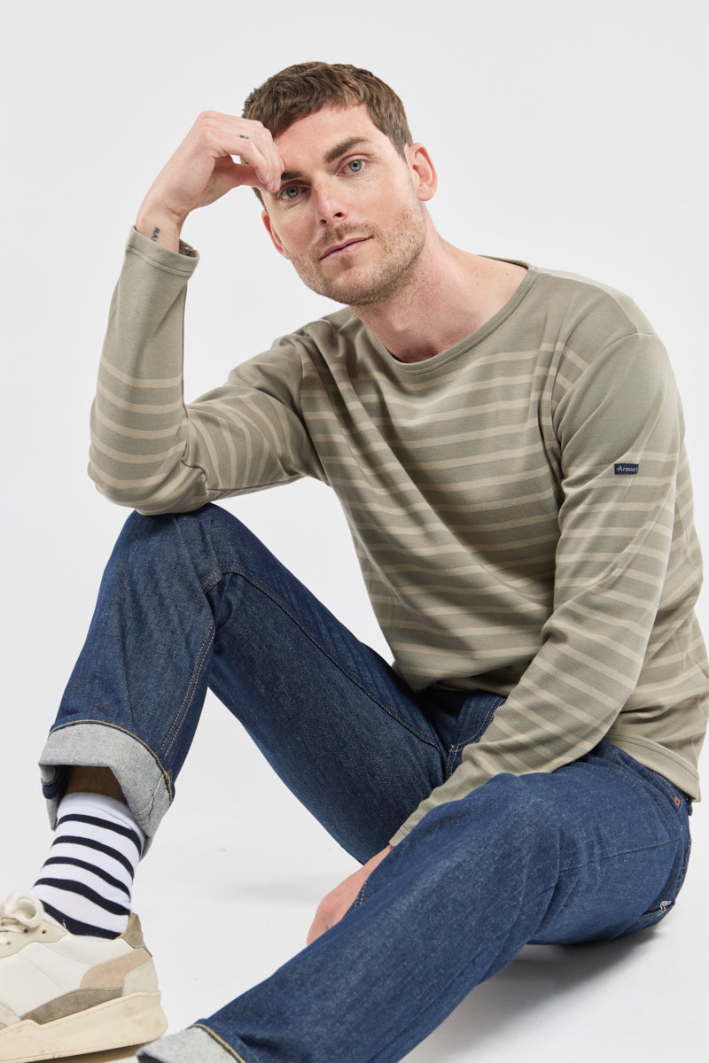 armor-lux-marini-re-homme-manches-longues-coton-pais-interlock-9 image 2