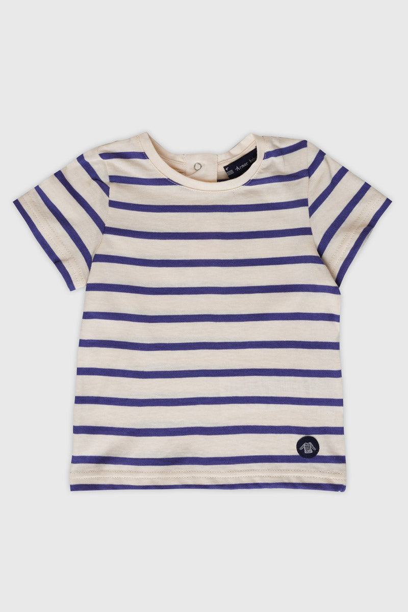 armor-lux-marini-re-manches-courtes-baby-coton image 1