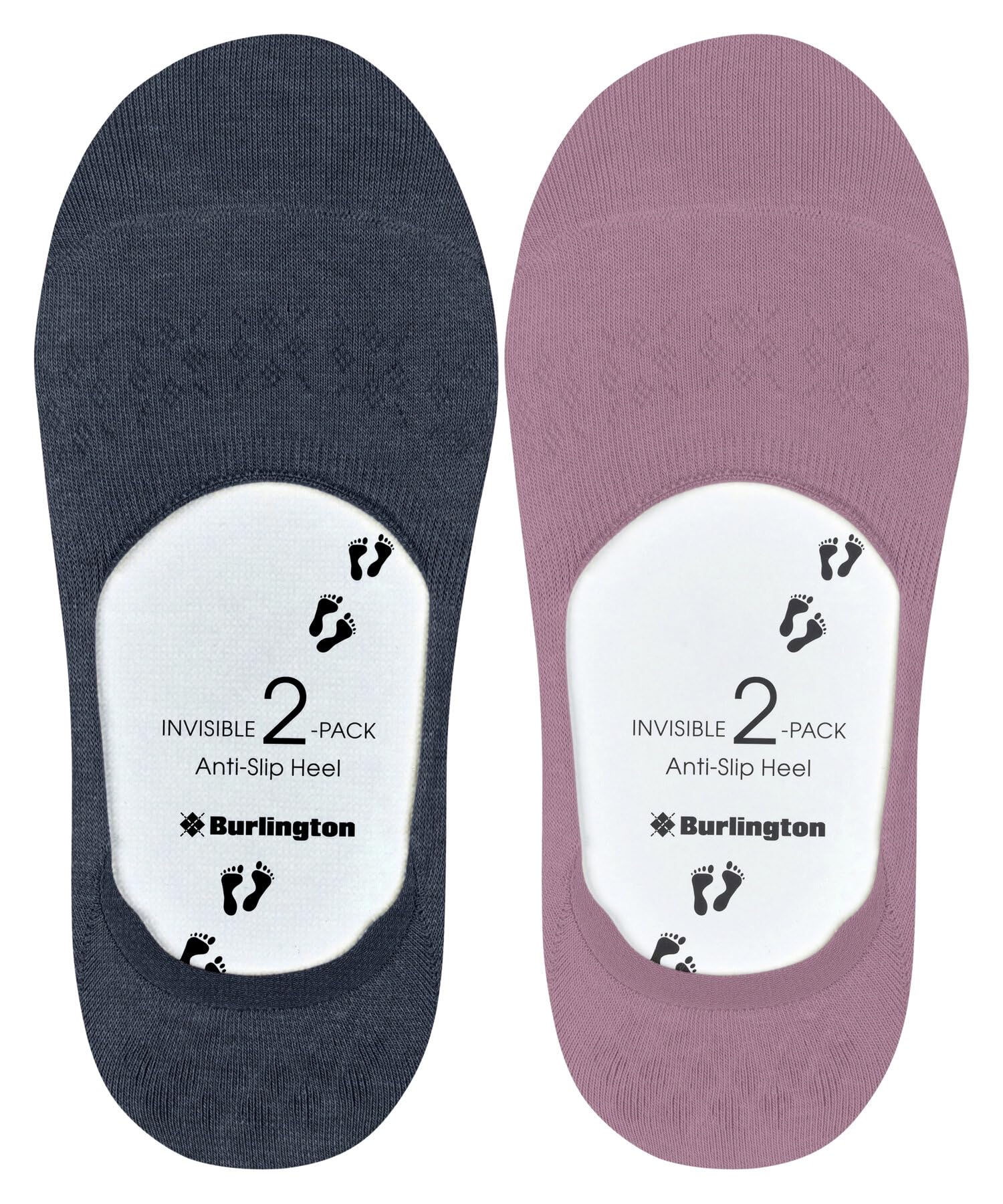 burlington-everyday-multipack-femme-2-paires-invisibles-rose-powder-pink-41-42 image 4