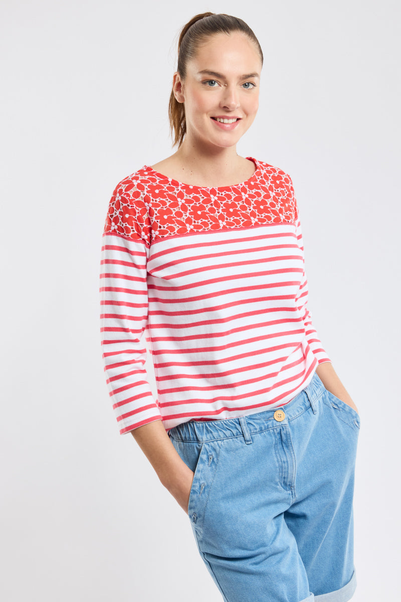 armor-lux-marini-re-fleurie-femme-deauville-coton image 1
