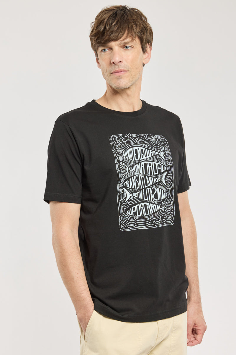armor-lux-t-shirt-poisson-t-shirt-homme-coton-l-ger-s-rigraphie-poitrine image 2