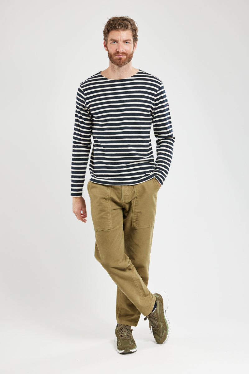 armor-lux-marini-re-manches-longues-homme-coton-rustique image 3