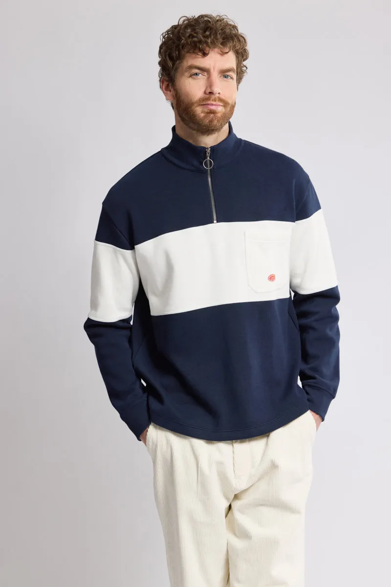 armor-lux-heritage-sweat-col-zipp-coton-pais-428g image 1