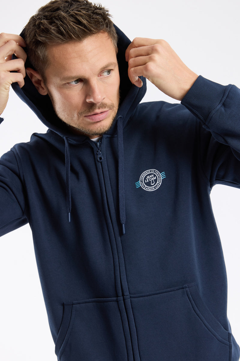 armor-lux-sweat-zipp-tout-commence-en-finist-re-mixte image 2
