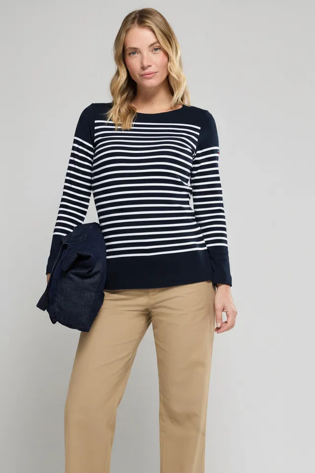 armor-lux-marini-re-amiral-originale-coton-pais-21-rayures image 1
