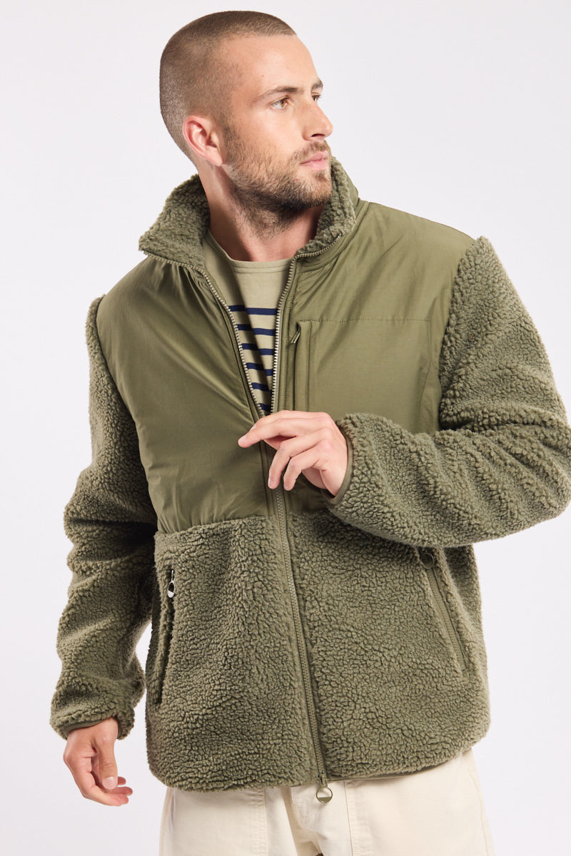 armor-lux-h-ritage-veste-zipp-e-sherpa-homme-col-montant image 2