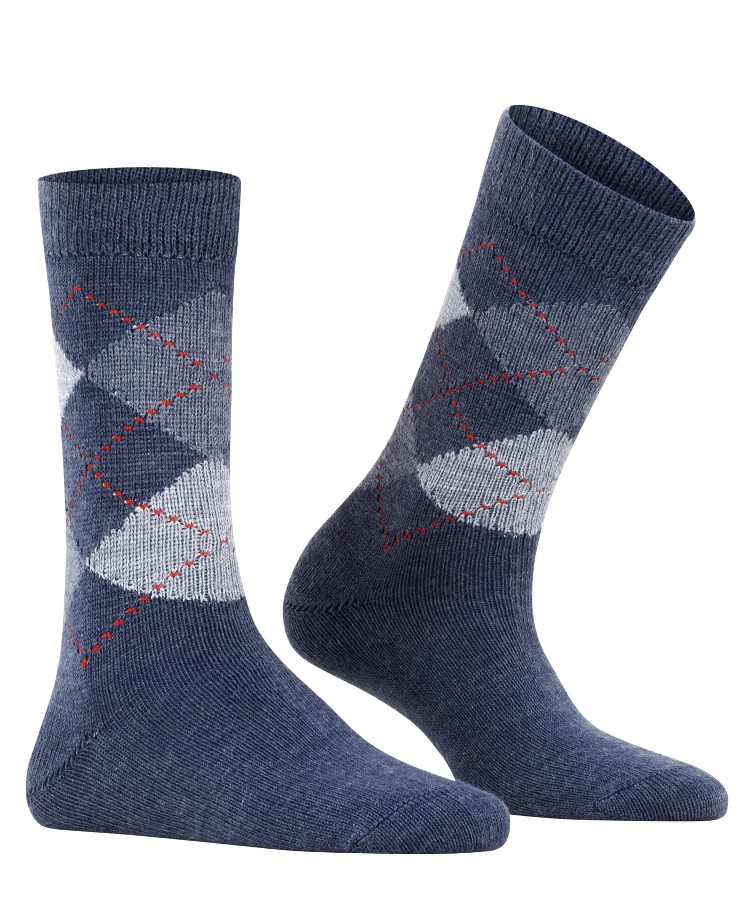 burlington-whitby-chaussettes-femme-losanges-bleu-deep-blue image 4