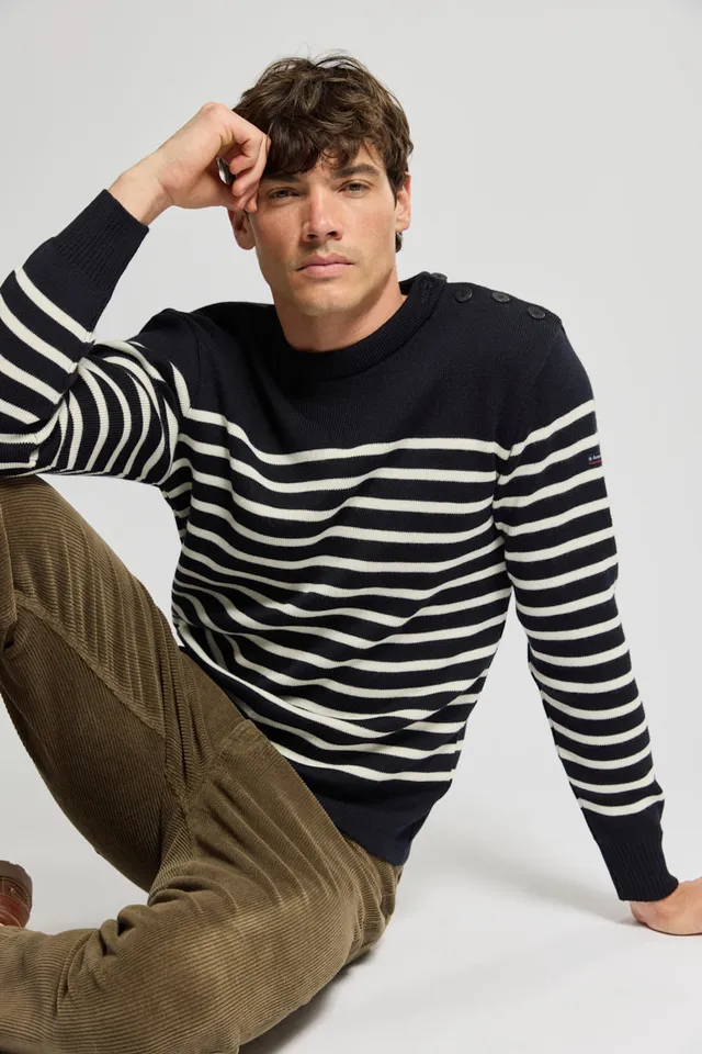 armor-lux-pull-marin-ray-paimpol-homme-laine-50-laine image 1