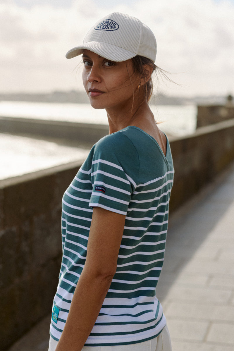 armor-lux-amiral-marini-re-dos-v-coton-l-ger-femme-route-du-rhum image 2