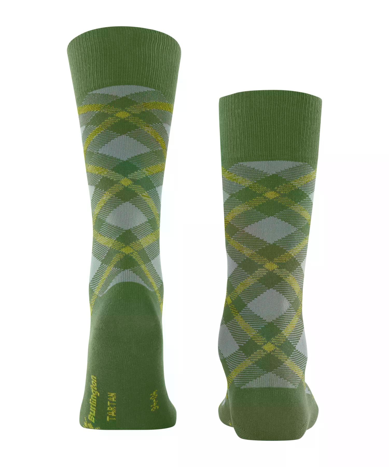 burlington-tartan-chaussettes-homme-coton-fantaisie-vert-fir-green-7656-40-46 image 2