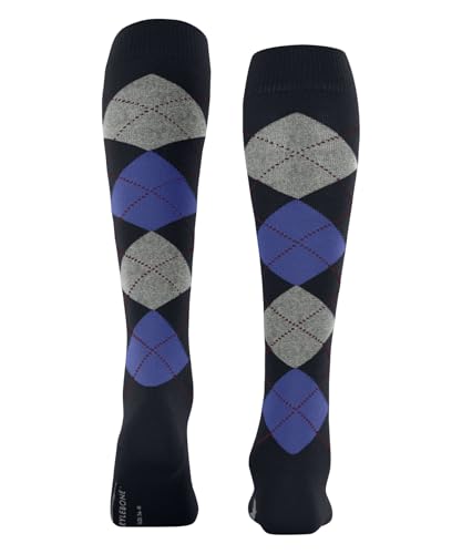 burlington-marylebone-chaussettes-hautes-femme-laine-bleu-marine image 7
