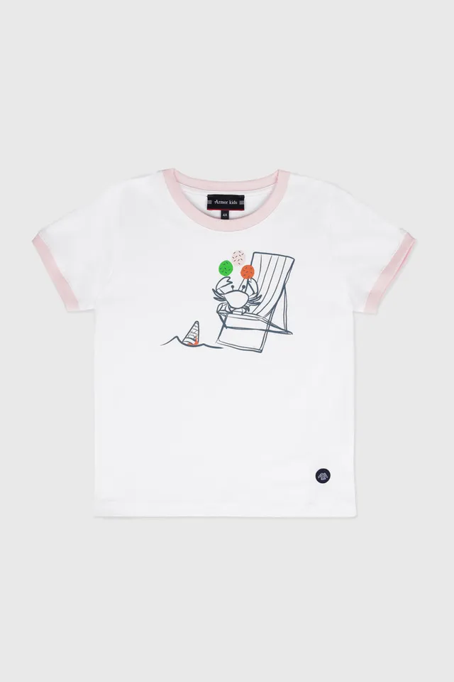 armor-lux-t-shirt-crabe-enfant-coton-l-ger-manches-courtes image 1