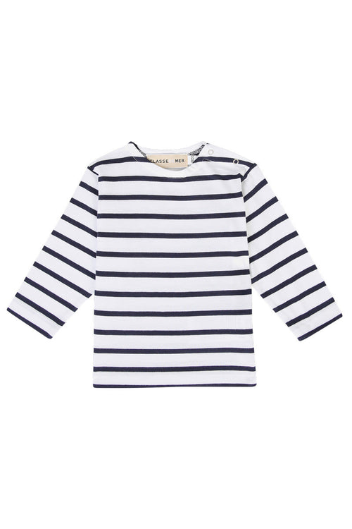 armor-lux-marini-re-b-b-fouesnant-col-bateau-manches-longues-coton-pais image 2