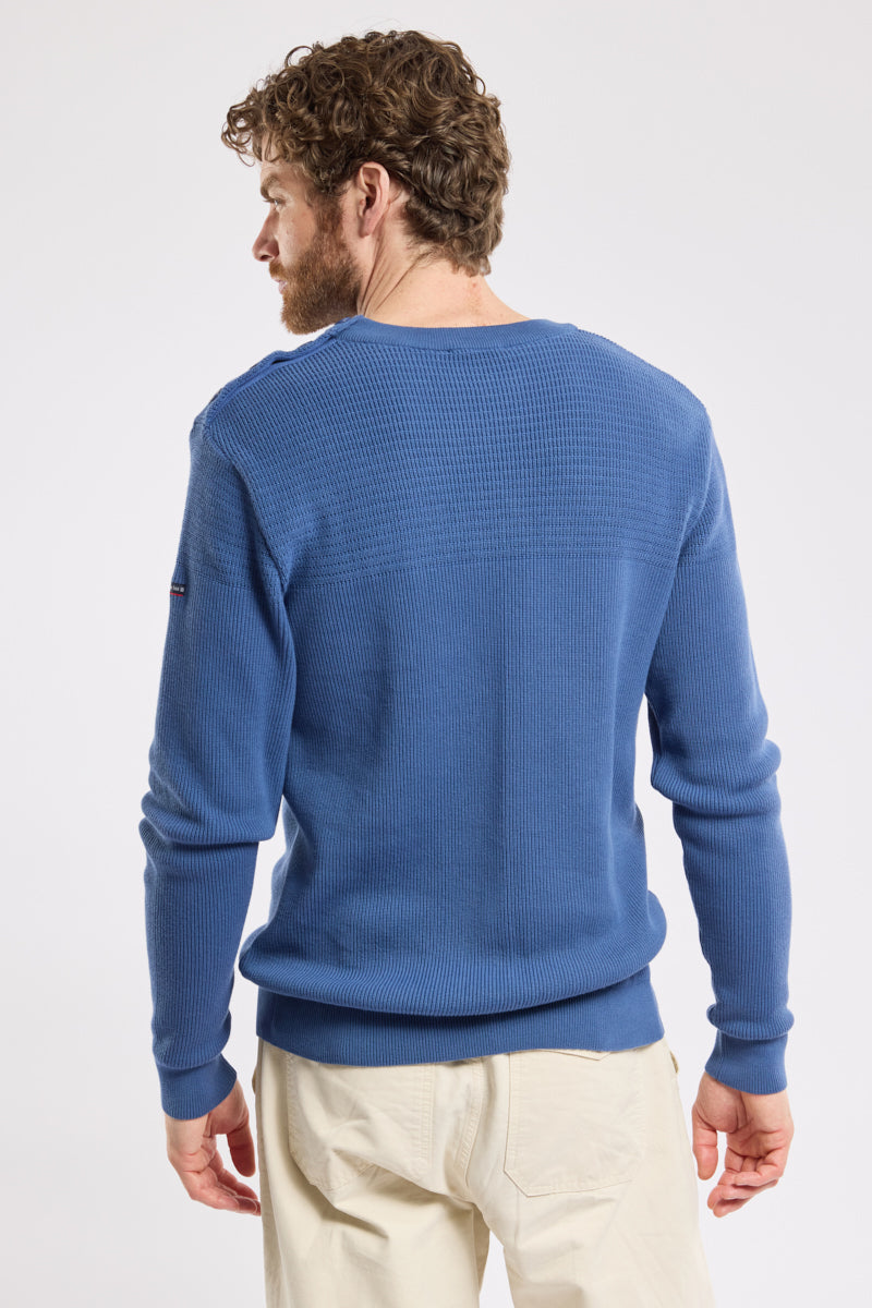 armor-lux-groix-pull-marin-maille-fantaisie-100-coton-homme image 3
