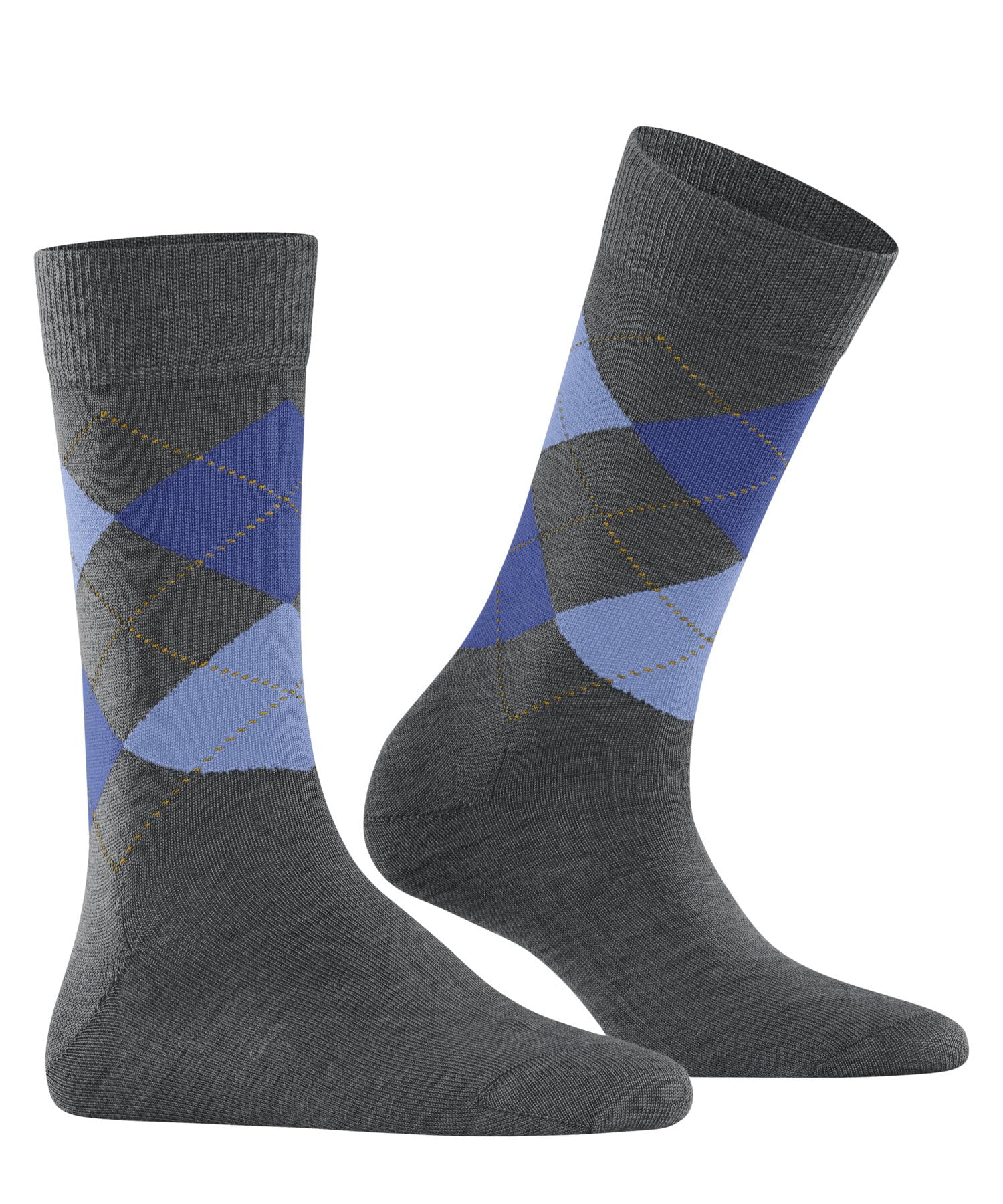 burlington-marylebone-chaussettes-femme-laine-fantaisie-argyle-gris-dark-grey-30 image 3