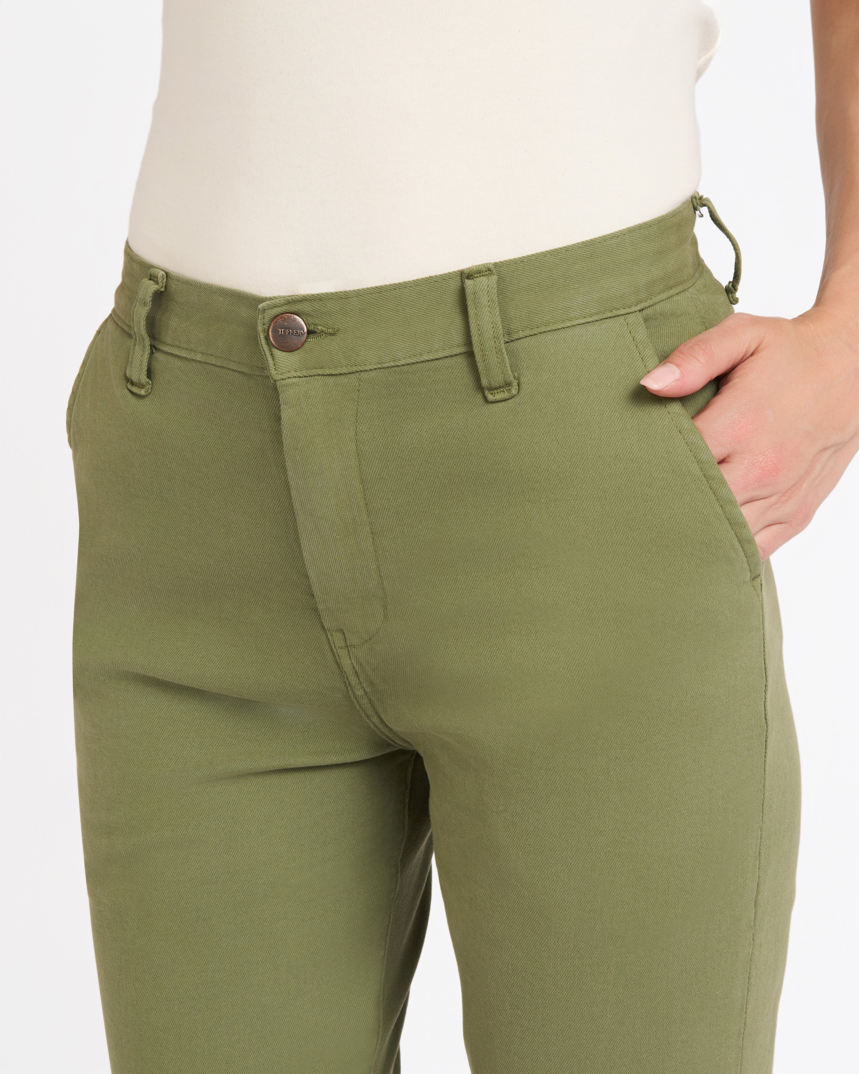 atelier-tuffery-chino-femme-l-onie-taille-haute-vert-kaki image 5