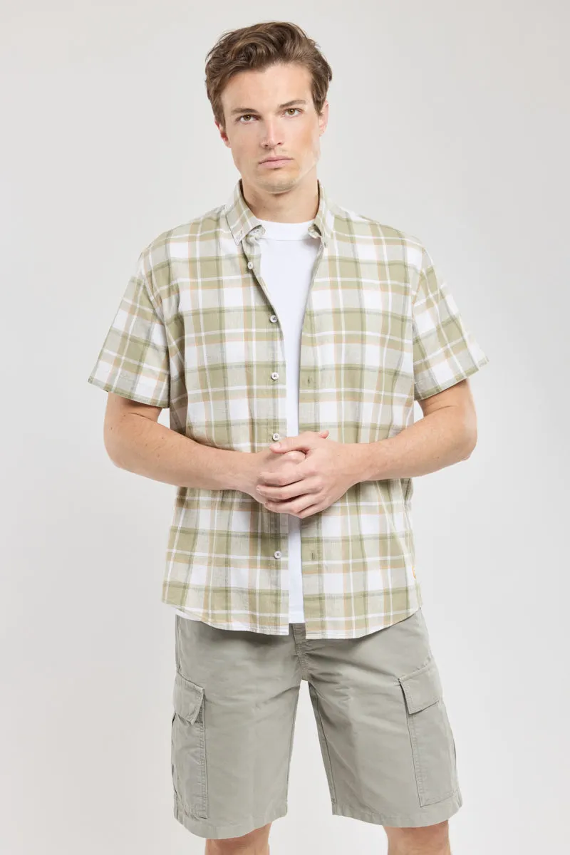armor-lux-chemise-homme-manches-courtes-coton-lin-carreaux image 1