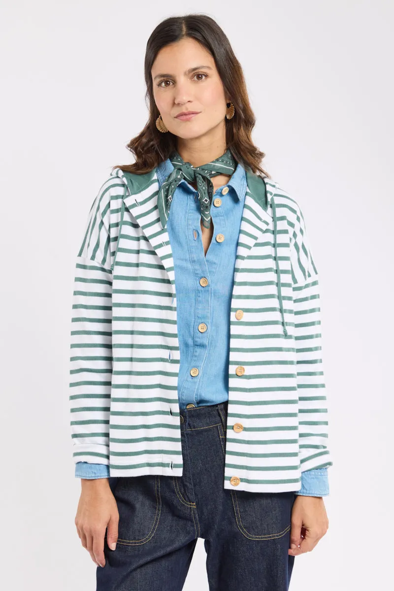 armor-lux-cardigan-ray-boutonn-femme-coton-rustique image 1