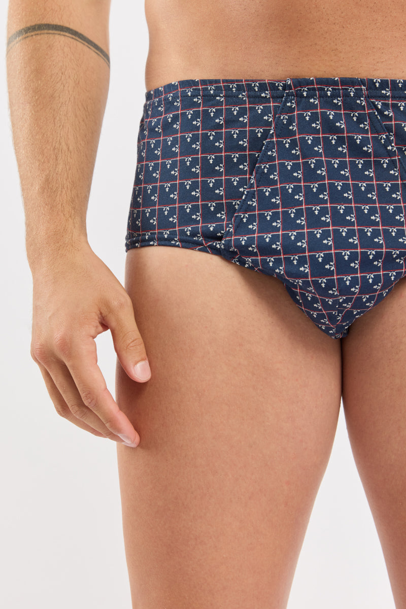 armor-lux-slip-ouvert-homme-coton-peign image 2