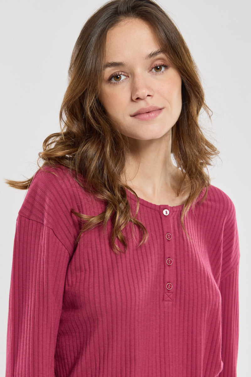 armor-lux-pyjama-fleuri-femme-coton-gaze-de-coton image 2