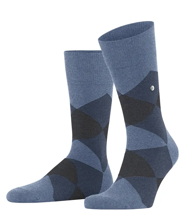 chaussettes-burlington-clyde-coton-fantaisie-bleu-light-jeans-40-46 image 1