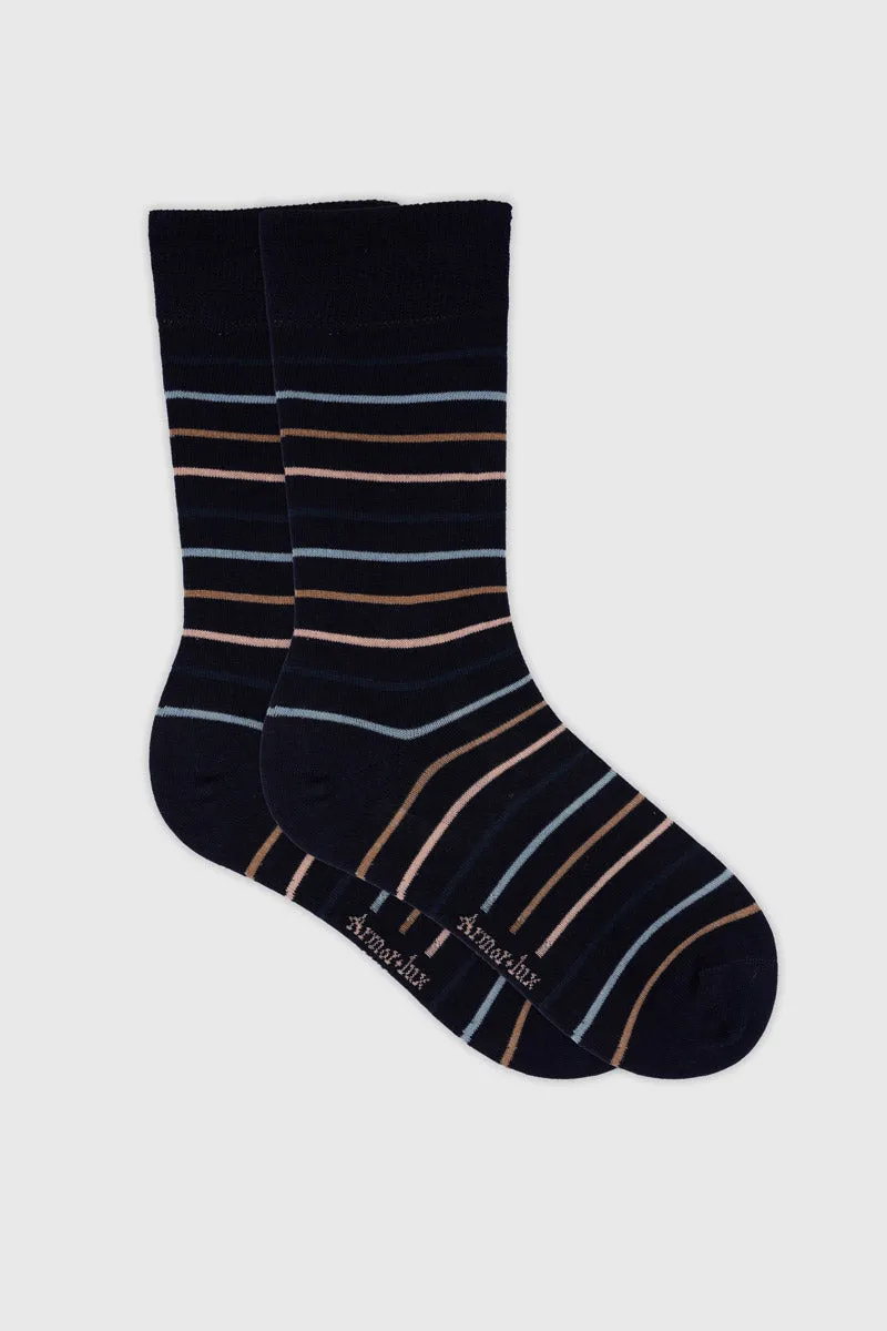 armor-lux-chaussettes-ray-es-coton-homme-39-46 image 1