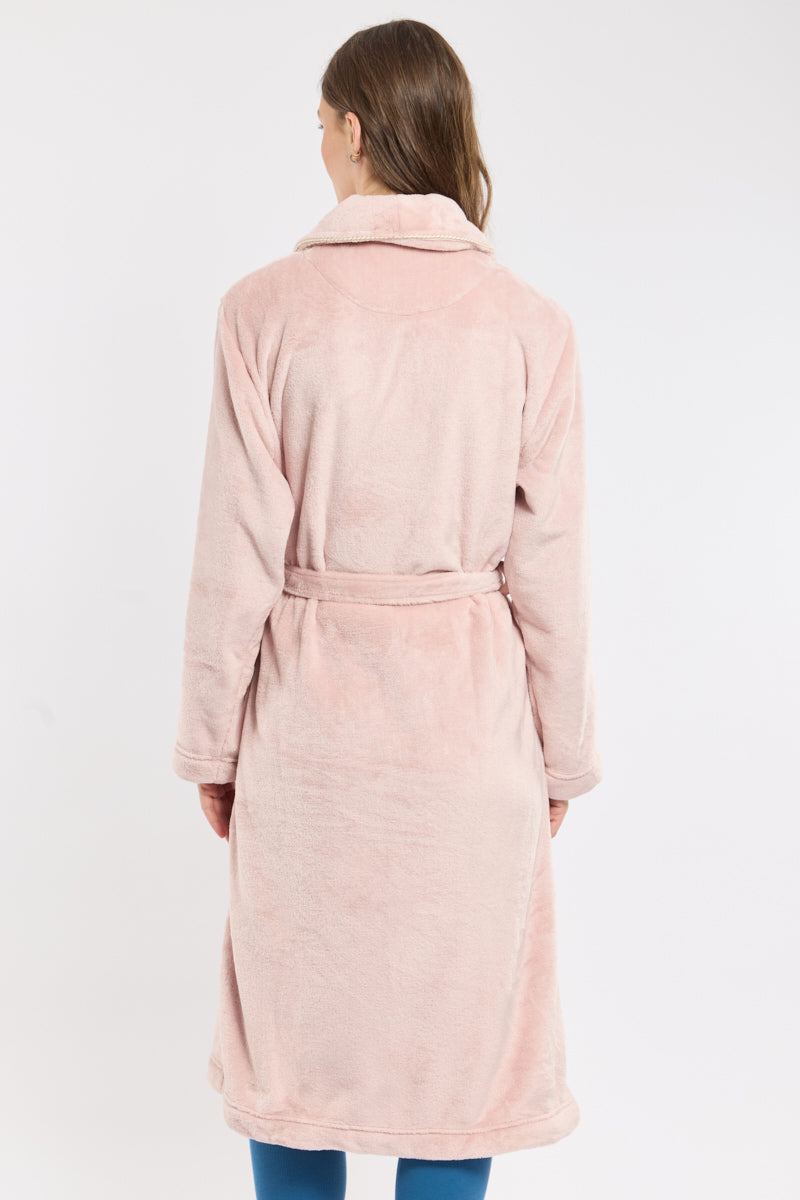 armor-lux-robe-de-chambre-femme-polaire-douce-ceinture image 5