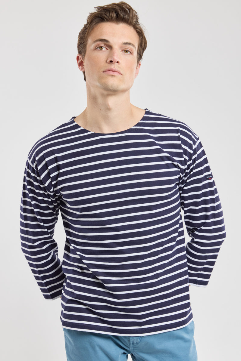 armor-lux-marini-re-beg-meil-homme-coton-l-ger-manches-3-4-col-bateau image 4