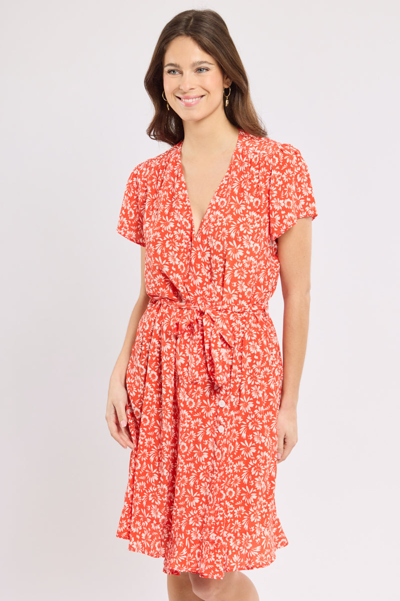 armor-lux-robe-portefeuille-femme-cupro-viscose-fleurie image 4