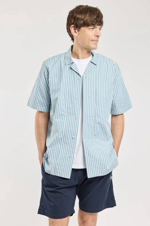 armor-lux-chemise-homme-ray-e-coupe-confort-manches-courtes image 1