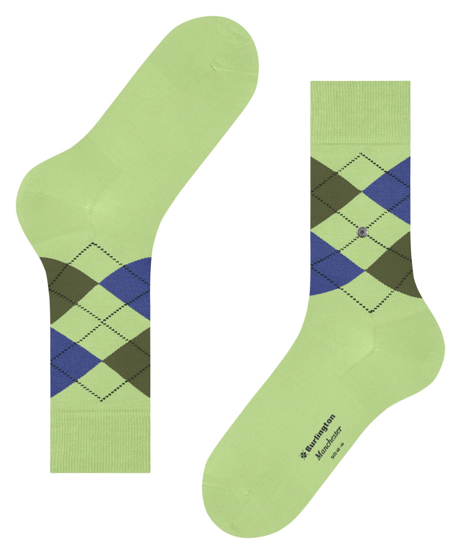 burlington-manchester-chaussettes-homme-vert-jade-7434-40-46 image 6