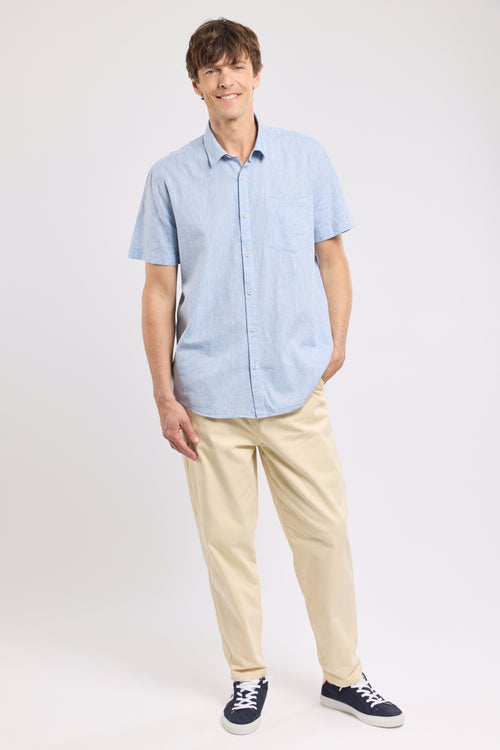 armor-lux-chemise-manches-courtes-homme-coton-lin image 4