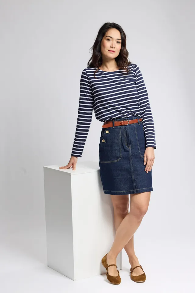 armor-lux-marini-re-classe-de-mer-femme-coton-l-ger-manches-longues image 1