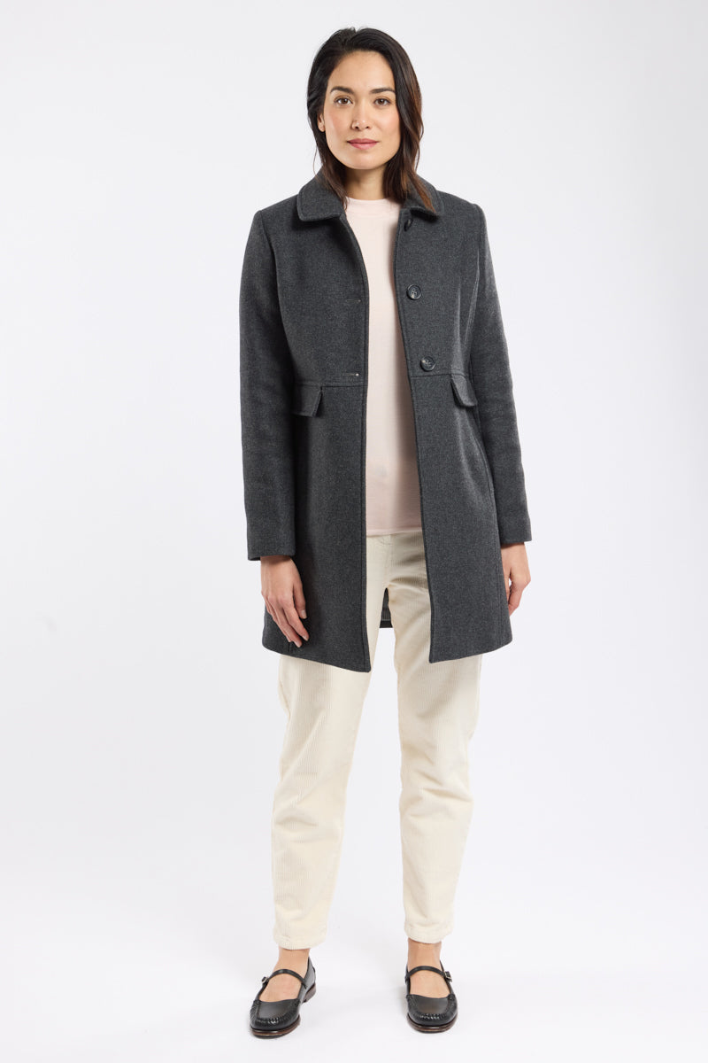 armor-lux-manteau-droit-femme-drap-de-laine image 1