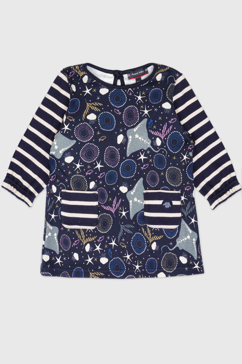 armor-lux-robe-cosmos-baby-coton-pais-manches-longues image 1