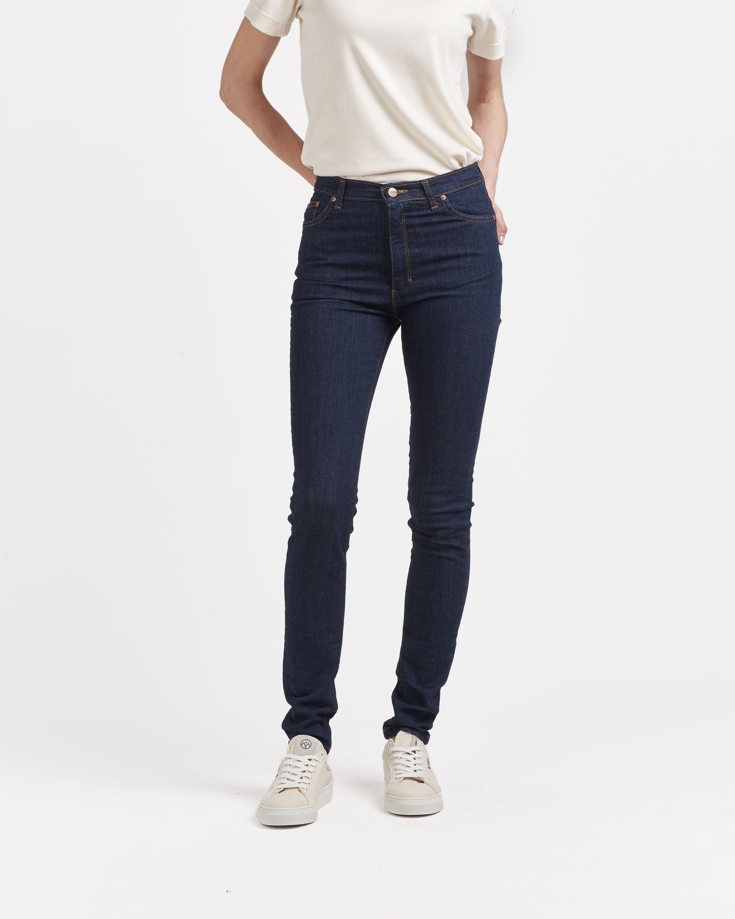 atelier-tuffery-marianne-jean-femme-slim-taille-haute-coton-bio-indigo image 4