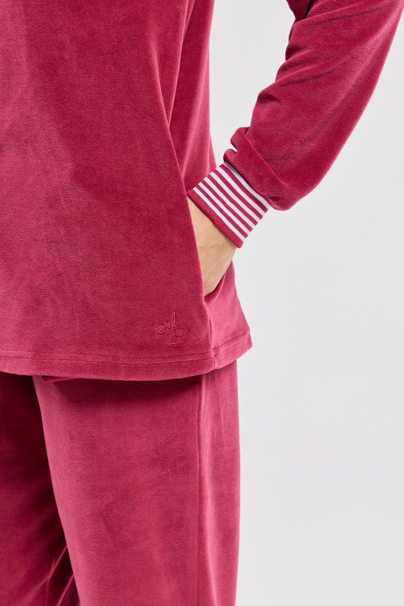 armor-lux-veste-zipp-e-homewear-femme-velours-270g-m image 3