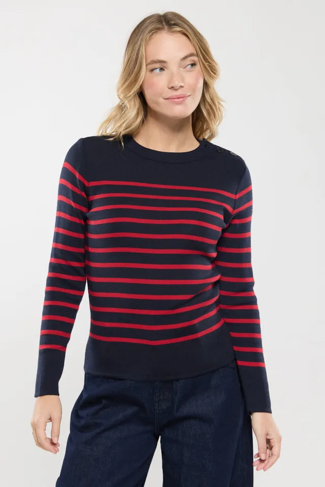 armor-lux-pull-marin-briac-femme-100-laine-m-rinos-ray image 1