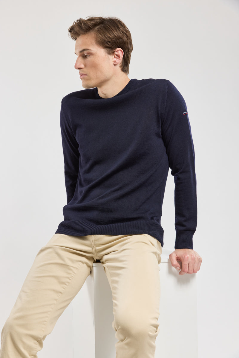armor-lux-pull-damgan-homme-100-laine-m-rinos-col-rond image 2