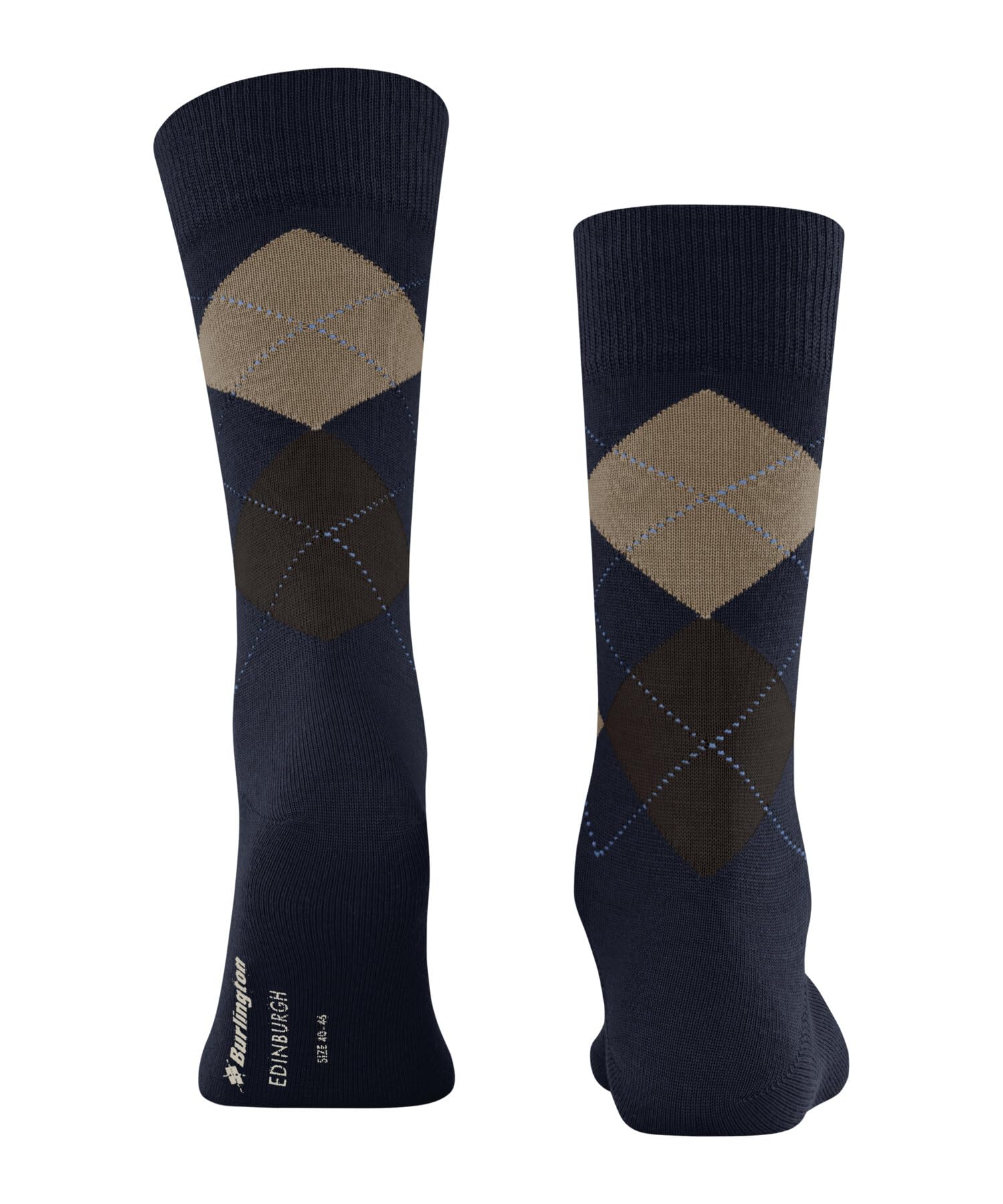 burlington-edinburgh-chaussettes-homme-laine-bleu-marine-6121-40-46 image 2