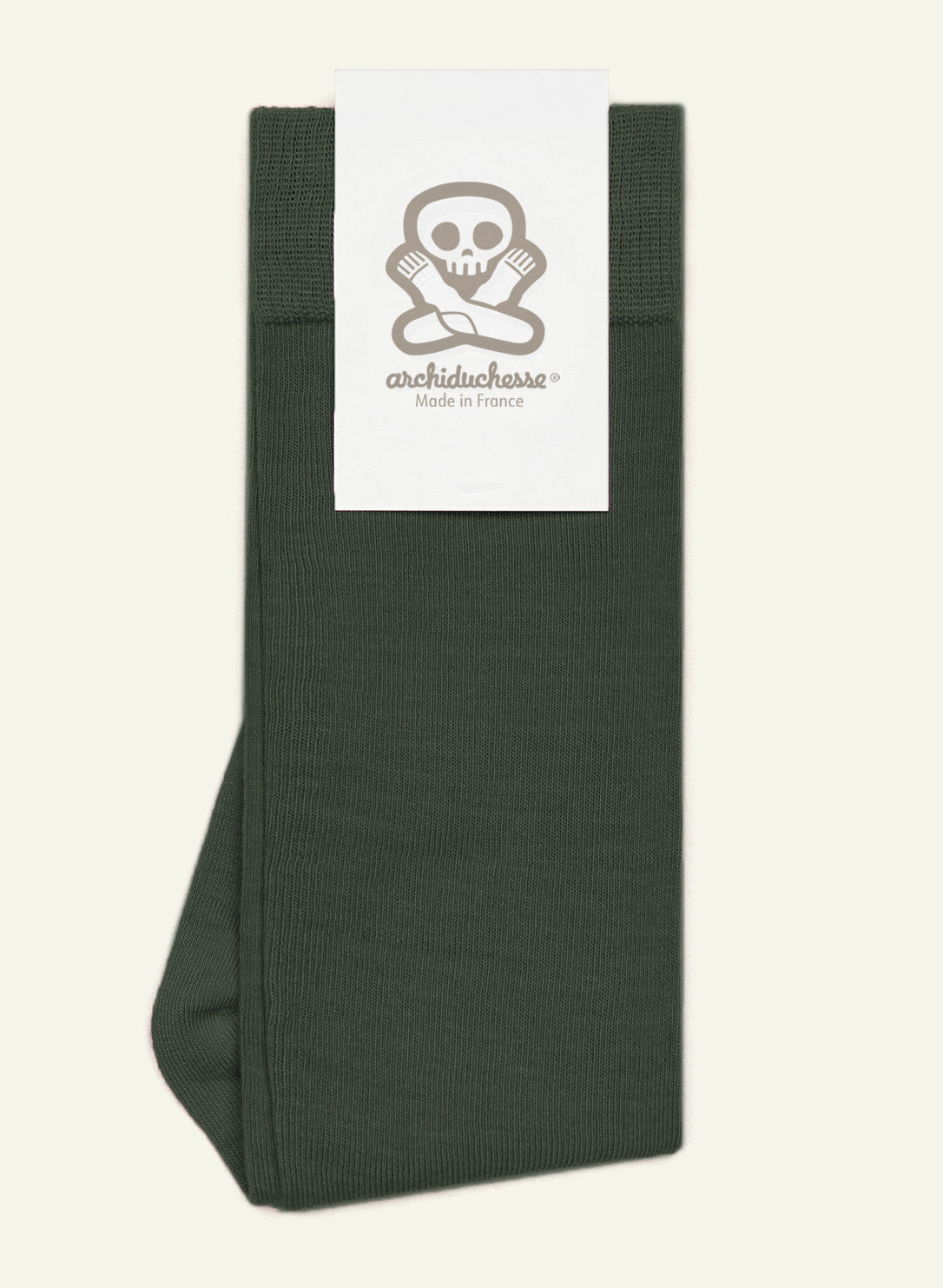 archiduchesse-de-ville-en-kakimini-chaussettes-coton-mi-mollet image 6