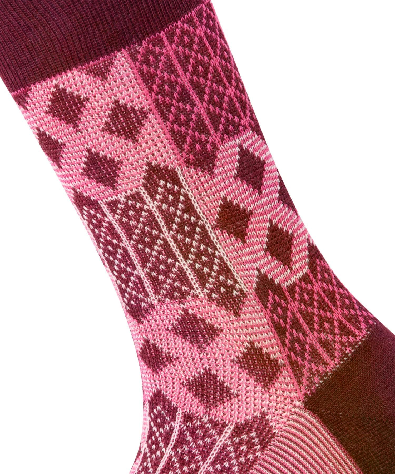 burlington-mosaic-chaussettes-femme-laine-respirante-patchwork-argyle image 3