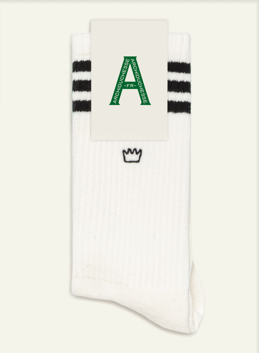 archiduchesse-bouclette-ray-e-noire-chaussettes-sport-coton image 3