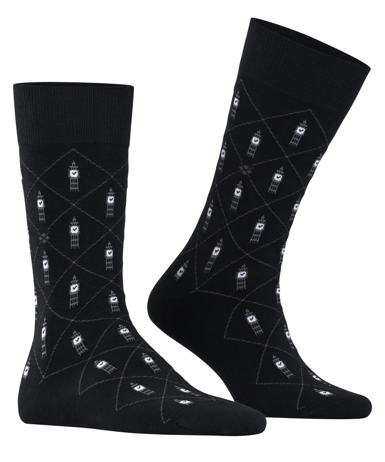 burlington-big-ben-chaussettes-homme-coton-biologique-opaque-motif-britannique image 4