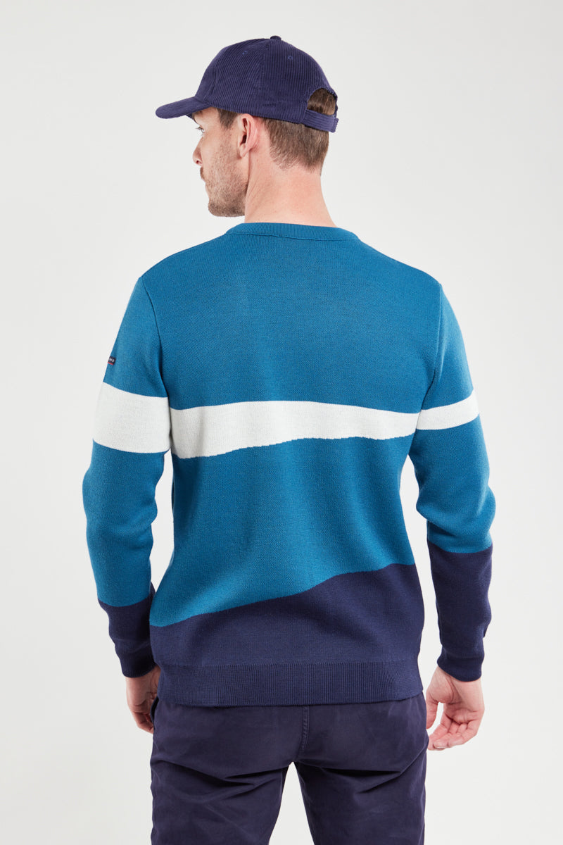armor-lux-pull-jacquard-homme-laine-acrylique-horizon image 3