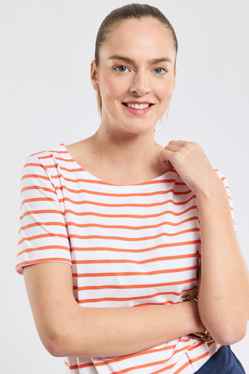 armor-lux-marini-re-femme-manches-courtes-coton-l-ger-droite image 1