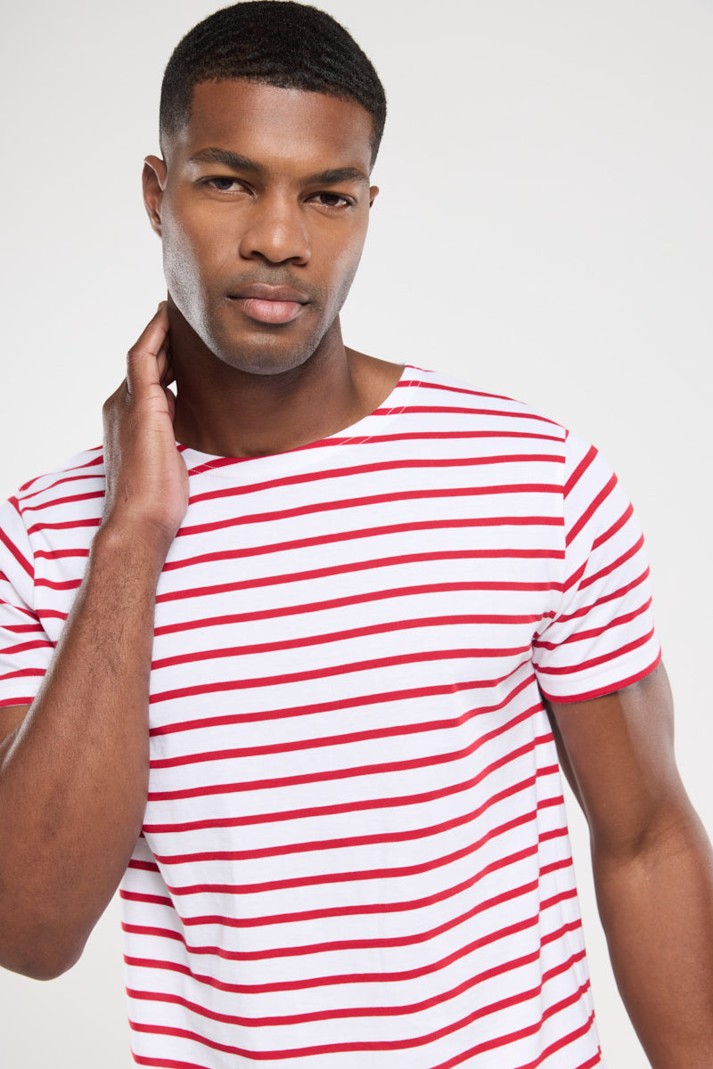 armor-lux-marini-re-homme-manches-courtes-coton-l-ger-145g-m image 2