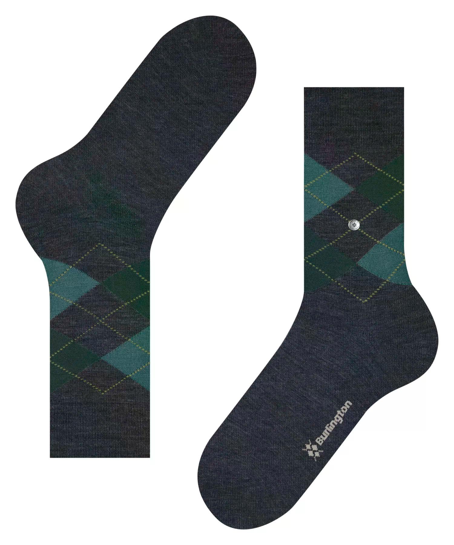 burlington-edinburgh-melange-chaussettes-homme-laine-fantaisie-bleu-cobalt-6273- image 5