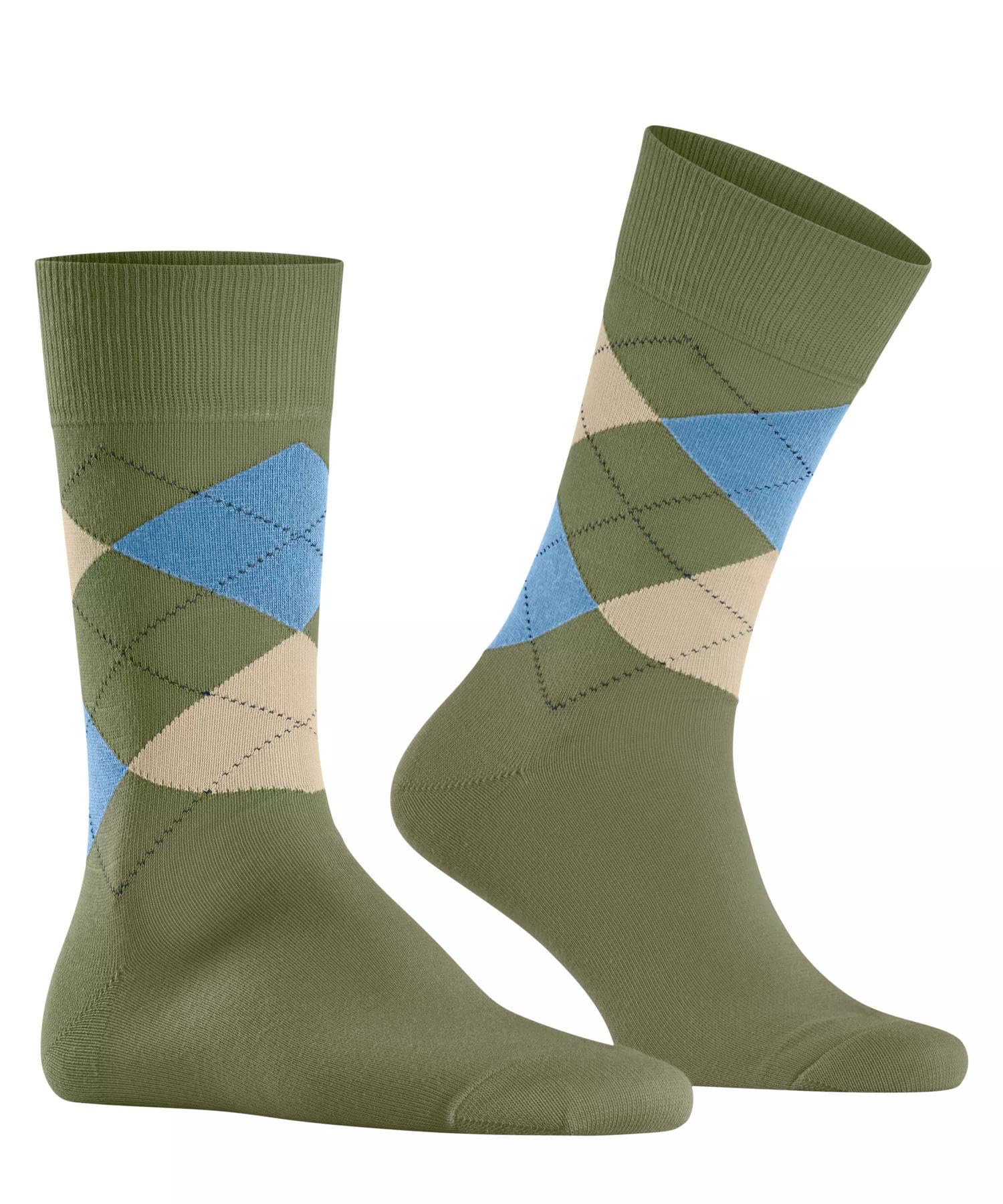 burlington-king-chaussettes-homme-coton-fantaisie-vert-salvia-7472-40-46 image 4