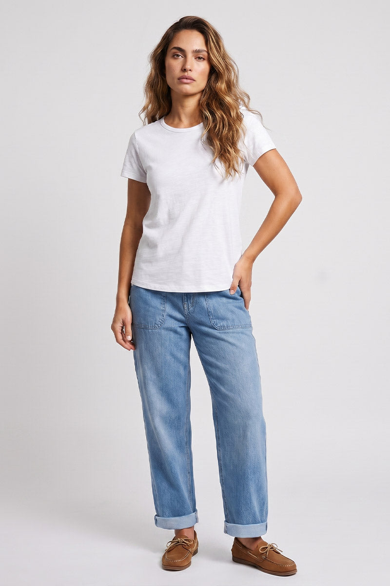 armor-lux-t-shirt-femme-coton-flamm-col-rond image 1